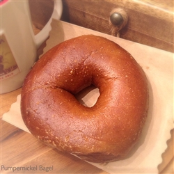 Order Fresh out of the oven Pumpernickel Bagels from NY Bagel and Buns