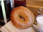 Order Fresh out of the oven Six Grain with Honey Bagels from NY Bagel and Buns