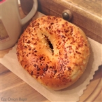 Order Fresh out of the oven Egg Onion Bagels from NY Bagel and Buns