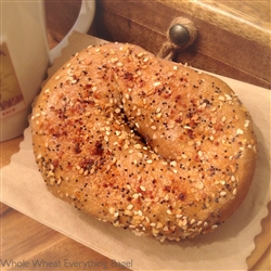 Order Fresh out of the oven Whole Wheat Everything Bagels from NY Bagel and Buns